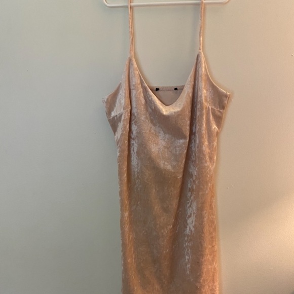 Forever 21 Blush Velvet Mini Dress - Picture 4 of 6